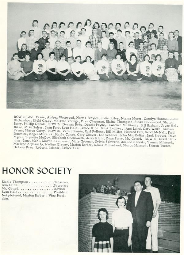 1957 Honor Society 